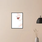 # all-groups - Bite Me – Minimal Lips & Cherry Line Art Print - Play By Print
