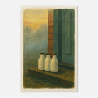 Unframed 40x60 cm 16x24″ - Milk Bottles at Dawn – Gouache Still Life Art Print - Play By Print