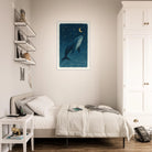 # all-groups - Whale Wishes Under the Moon – Magical Nursery Art Print - Play By Print