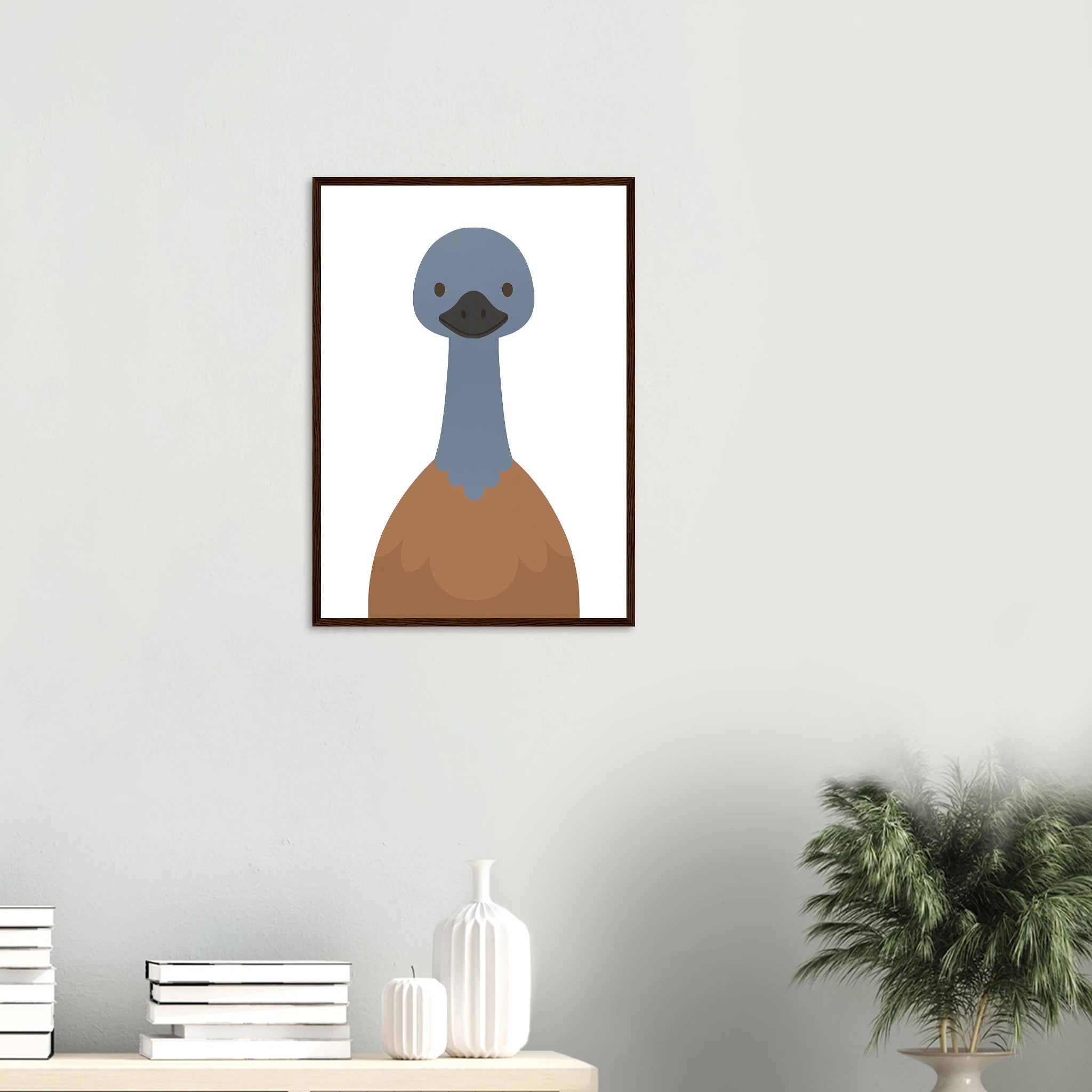 # all-groups - Emu – Minimalist Australian Animal Art Print | Native Bird Poster for Nursery or Classroom - Play By Print