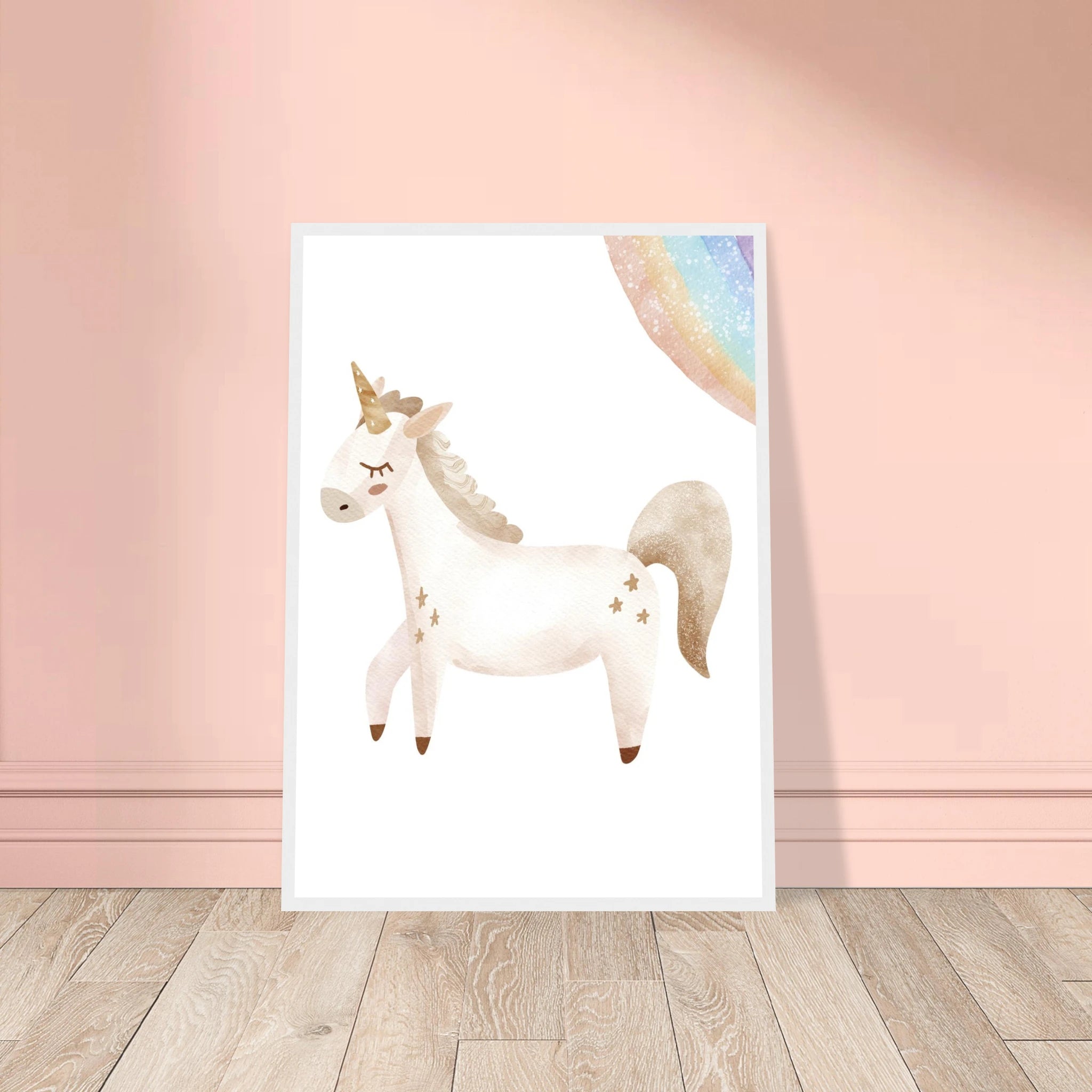 # all-groups - Watercolour Unicorn & Rainbow Wall Art - Olga