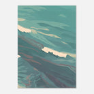 Unframed - Coastal Horizon Abstract Wall Art | Right Panel - Play By Print