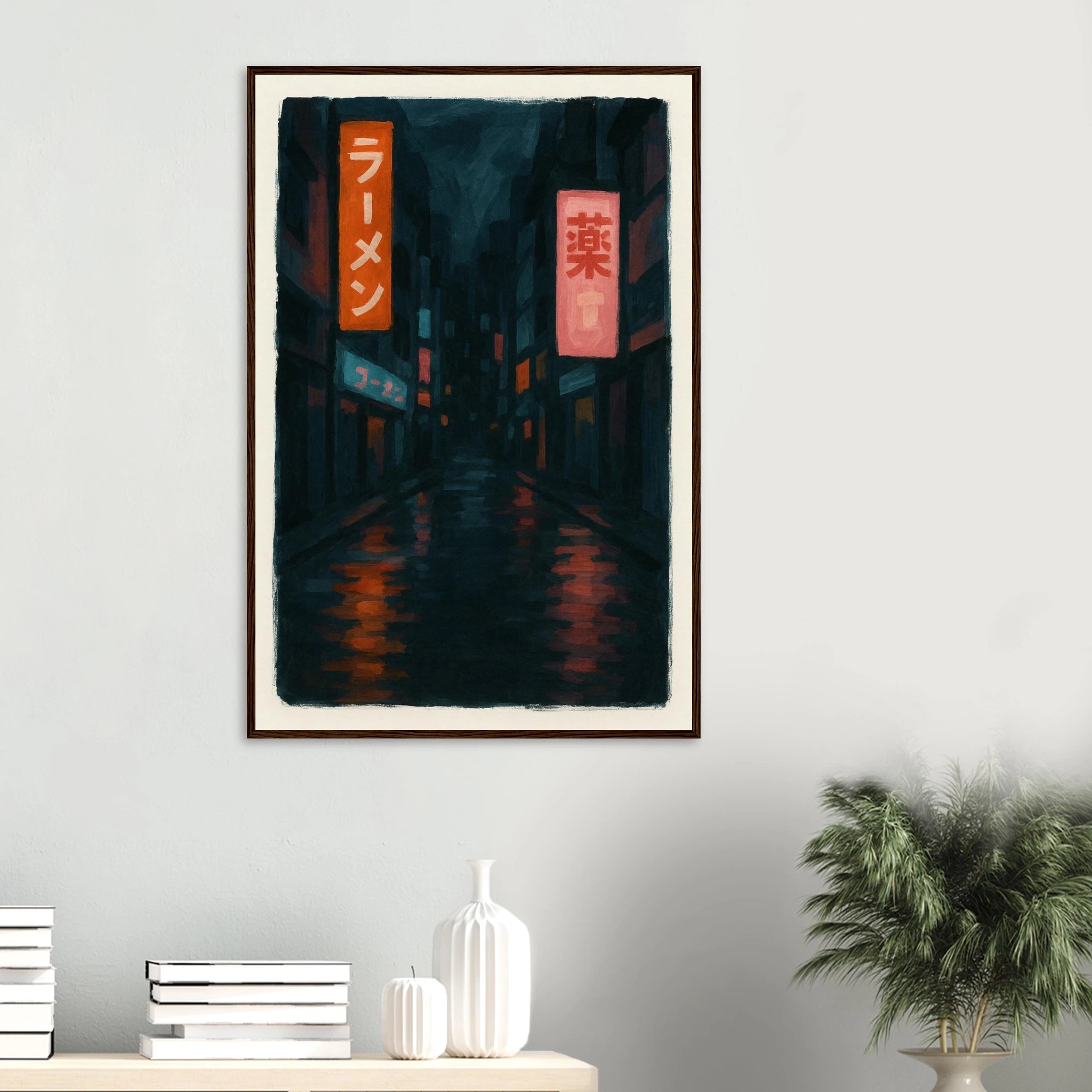 # all-groups - Midnight Neon – Tokyo Alley Art Print - Play By Print