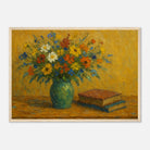 Wood frame A2 (42 x 59.4 cm) - “Wild Blooms & Well-Worn Pages” | Floral Still Life - Play By Print