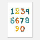 Unframed - Dinosaur Numbers Poster | 0–9 Counting Print for Kids - CDT