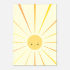 Unframed - Sunshine Rays Nursery Print | Happy Yellow Sun Wall Art by Iris - Iris