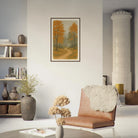 # all-groups - Whispering Path – Misty Autumn Forest Wall Art Print - Play By Print