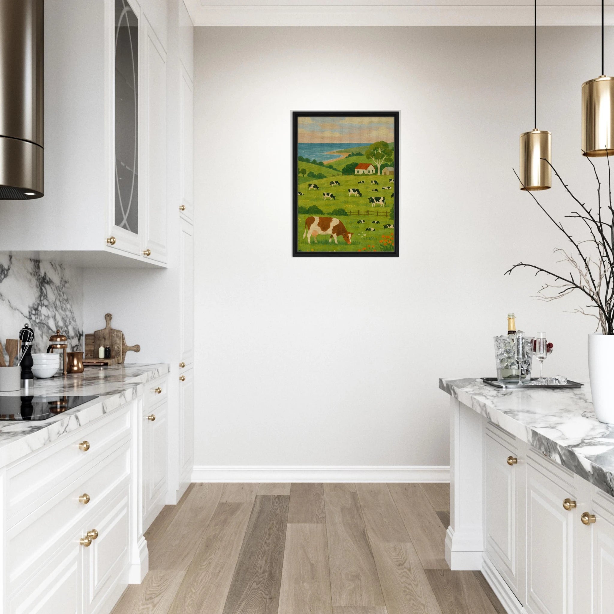 # all-groups - Coastal Dairy Farm – Country Landscape Canvas Wall Art - Play By Print