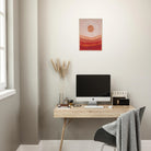 # all-groups - Solar Bloom – Abstract Sunrise Wall Art in Terracotta Tones - Daisy