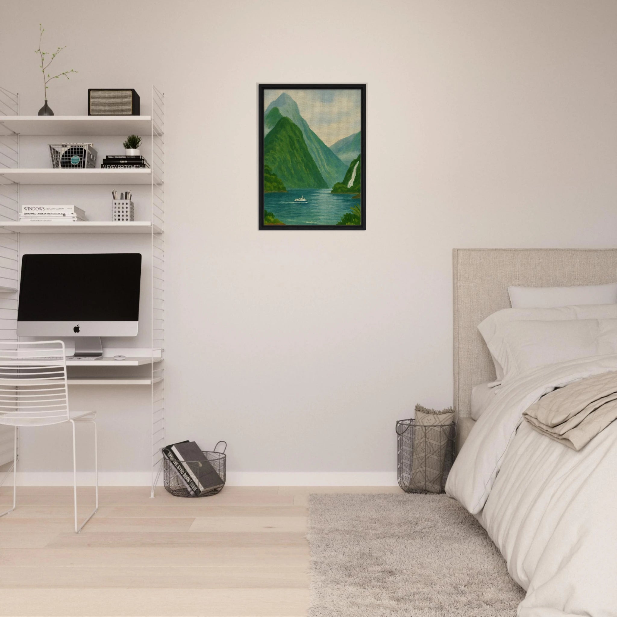 # all-groups - Milford Sound Serenity – New Zealand Fiord Canvas Wall Art - Play By Print