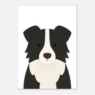 Unframed - Border Collie – Minimalist Dog Art Print | Modern Nursery or Pet Decor Poster - Play By Print