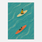 Unframed A3 (29.7 x 42 cm) - "Drift and Dream" Surf Print | Minimal Coastal Wall Art - Play By Print