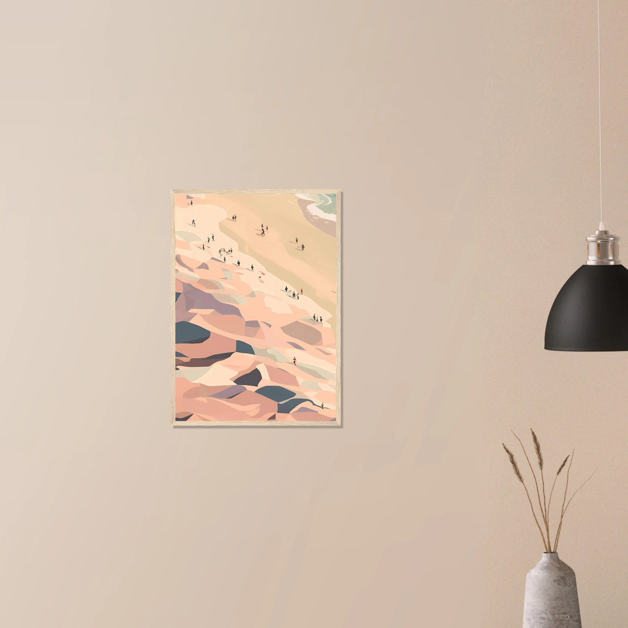 # all-groups - Coastal Horizon Abstract Costal Art | Left Panel - Play By Print
