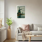 # all-groups - Dutch Windmills at Zaandam – Gouache-Style Art Print - Play By Print