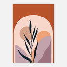 Unframed A4 (21x29.7 cm 8x12") - Botanic Sunrise Modern Abstract Wall Art - Jerin