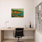 # all-groups - Harbour Harmony – Mediterranean Village Wall Art Print - Play By Print